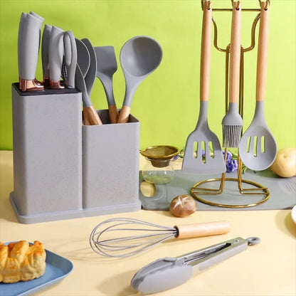🍽️ Set Premium de Utensilios de Cocina™ – 19 Piezas