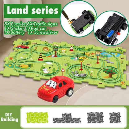 🧩 Pista de Rompecabezas con Carrito™