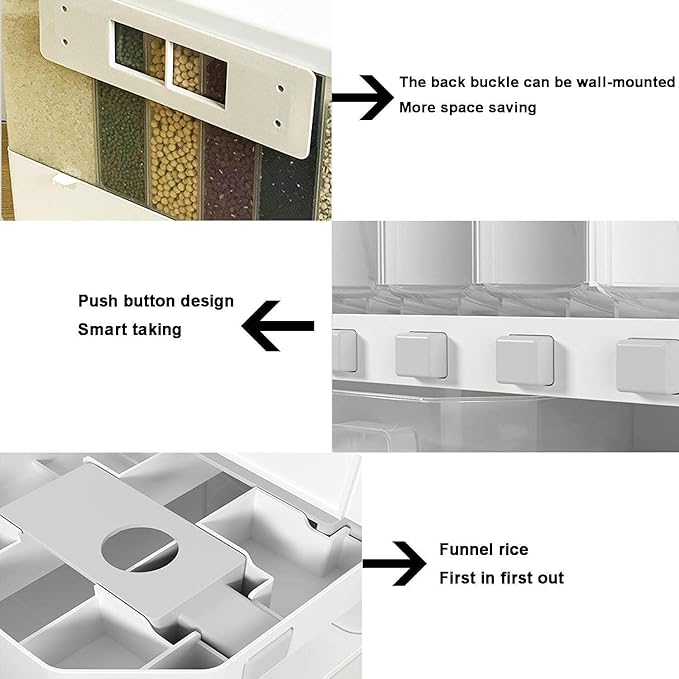 Dispensador Separador de Alimentos Cereales y Granos Rondon ®