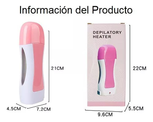 Kit Depilador Calentador de Cera + Rollon Cera + Bandas Roll On™