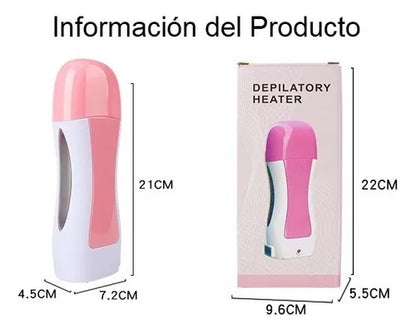 Kit Depilador Calentador de Cera + Rollon Cera + Bandas Roll On™