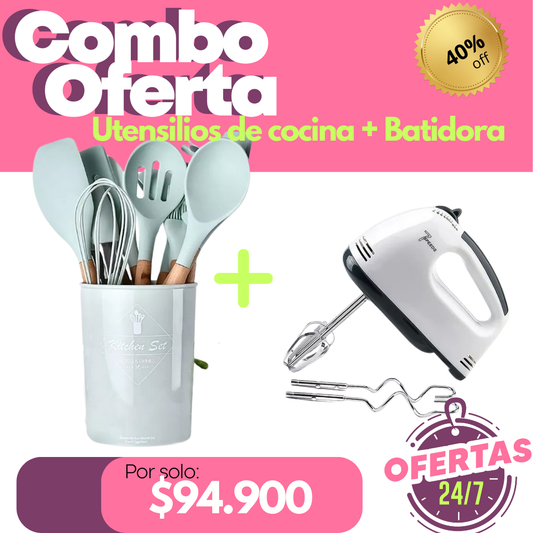 Batidora Desmontable y Juego de Utensilios de Cocina Eco-Friendly™ ®