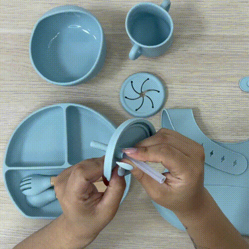 Vajilla de Alimentación Silicona Para Bebé BabyCare ®