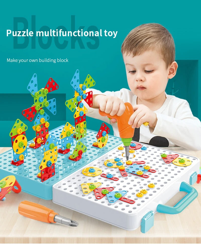 Kit de Ingeniería Creativa para Niños, Taladro y Destornillador®