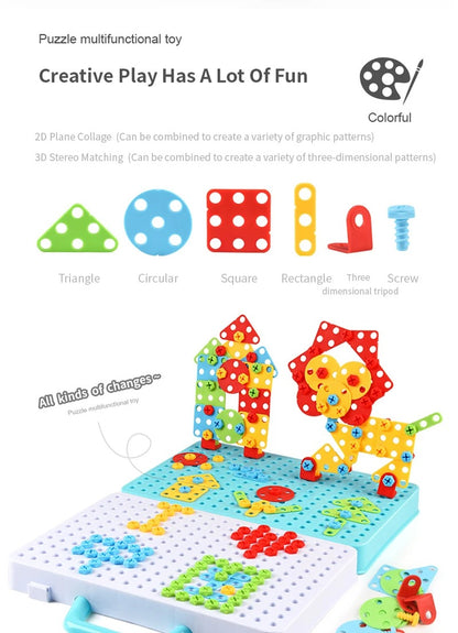 Kit de Ingeniería Creativa para Niños, Taladro y Destornillador®
