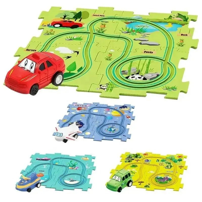🧩 Pista de Rompecabezas con Carrito™