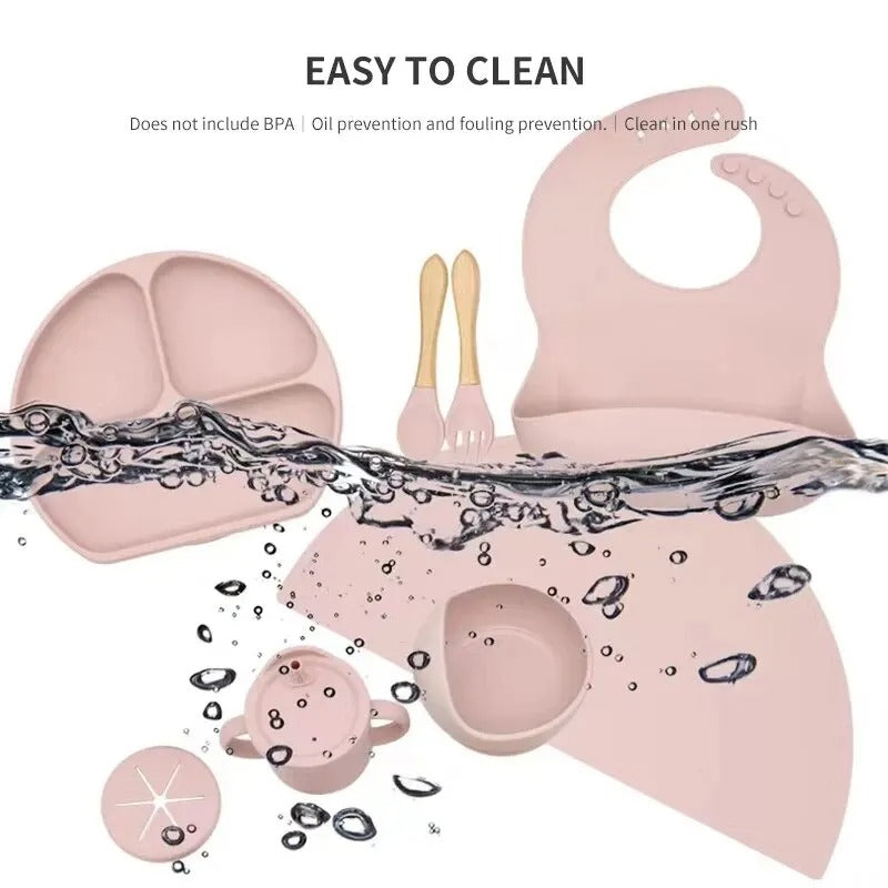 Vajilla de Alimentación Silicona Para Bebé BabyCare ®