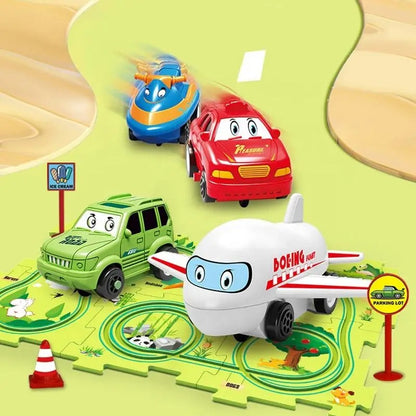 🧩 Pista de Rompecabezas con Carrito™