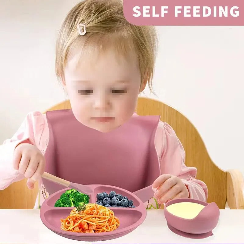 Vajilla de Alimentación Silicona Para Bebé BabyCare ®