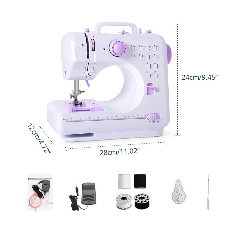 Máquina de Coser Multifuncional 12 Puntadas ®
