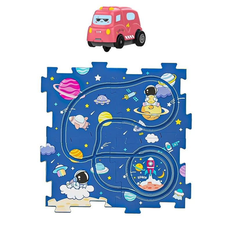 🧩 Pista de Rompecabezas con Carrito™